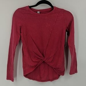 NWT Z by ZELLA Knot Front L/S Tee